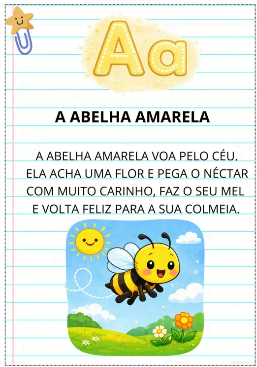 Página A - A Abelha Amarela